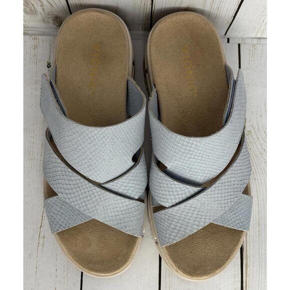 Vionic Uptown Sunset‎ Orthotic Supportive Slide Blue 6.5M - Picture 3 of 9